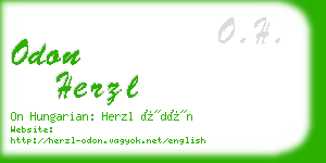 odon herzl business card